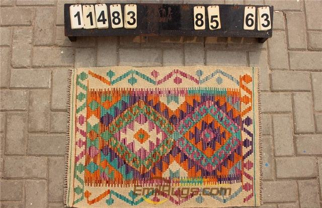 Traditional Vintage handmade Afghan carpet