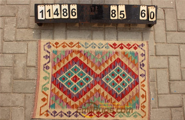 Traditional Vintage handmade Afghan carpet
