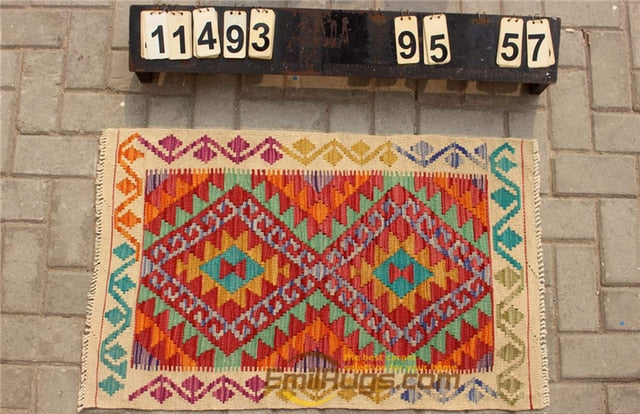 Traditional Vintage handmade Afghan carpet
