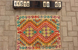 Traditional Vintage handmade Afghan carpet