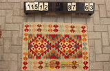 Traditional Vintage handmade Afghan carpet