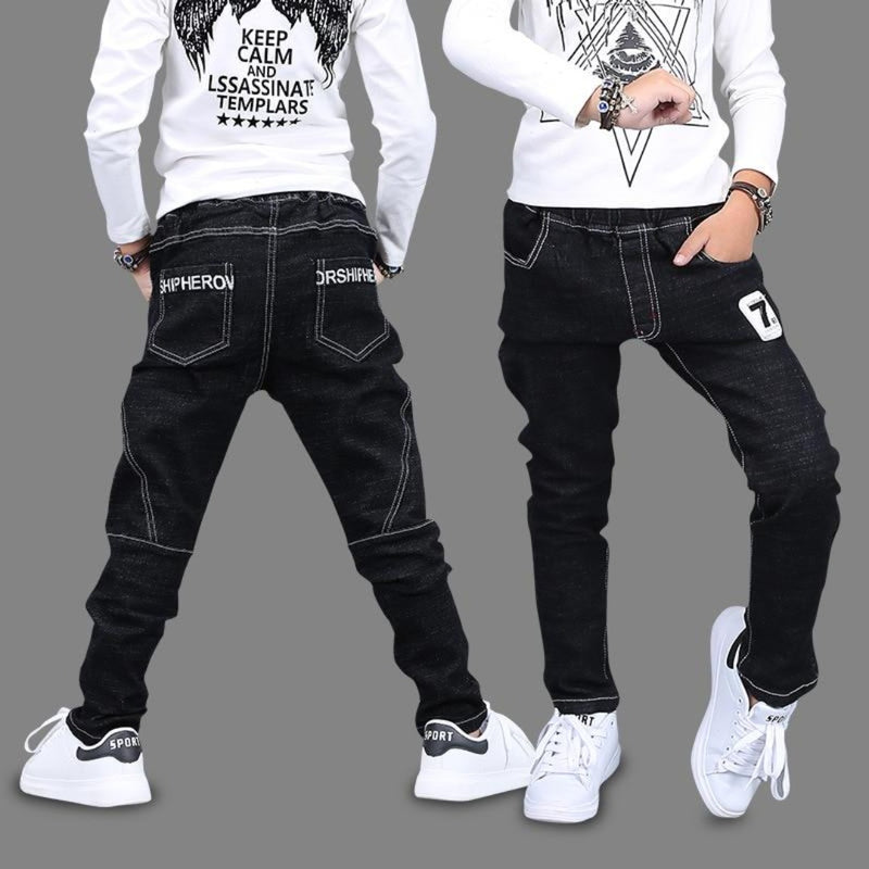 Jeans Print Pencil Children Clothing 4T 8 12 13 Yrs