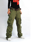 Women Cargo Pants Pocket Cotton Hip Hop