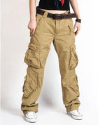 Women Cargo Pants Pocket Cotton Hip Hop