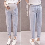 Denim Haren Pants Maternity Jeans For Pregnant Women