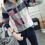 Cotton Flannel Plaid Shirt