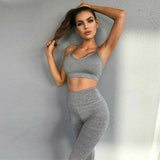 Running Sports Bra Vest Shorts Pant Athletic Set