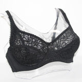 Lager Bosom Lace Perspective Embroidery Floral Wireless Bra