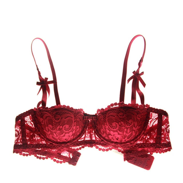 Sexy Lace Half Cup Underwear Thin Cotton Push Up Bras