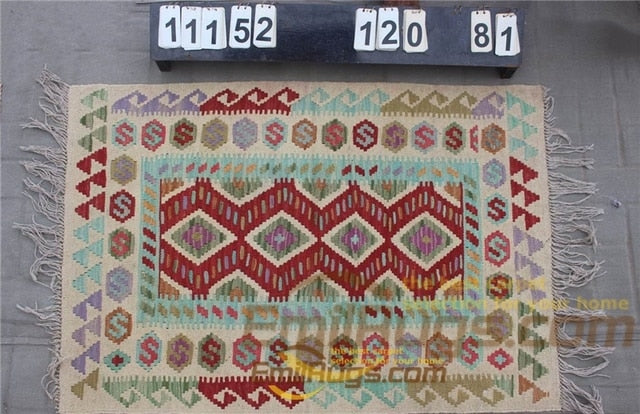 Traditional Vintage handmade Afghan carpet