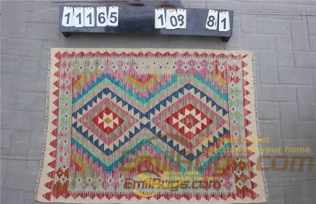 Traditional Vintage handmade Afghan carpet