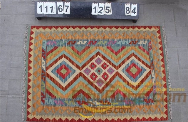 Traditional Vintage handmade Afghan carpet