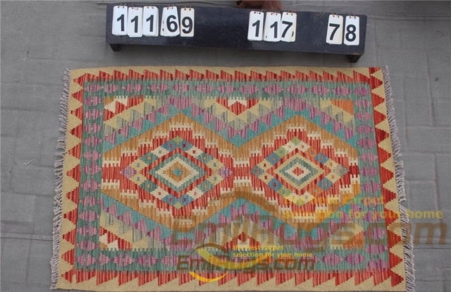 Traditional Vintage handmade Afghan carpet