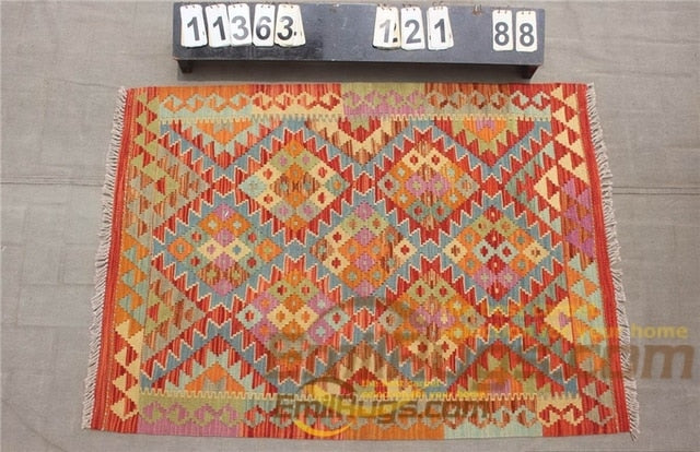 floor handmade woven wool Afghan carpet