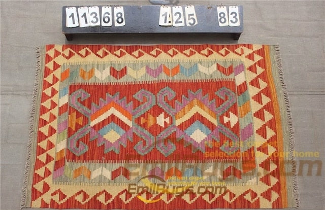 floor handmade woven wool Afghan carpet