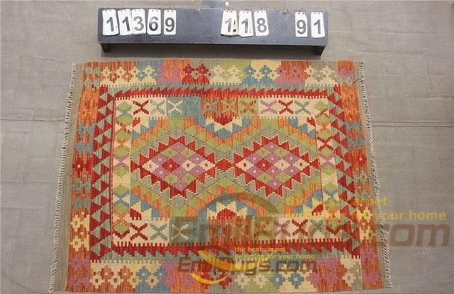 floor handmade woven wool Afghan carpet