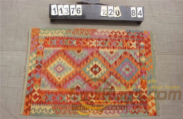 floor handmade woven wool Afghan carpet