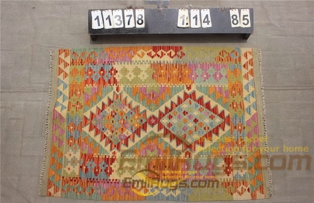 floor handmade woven wool Afghan carpet