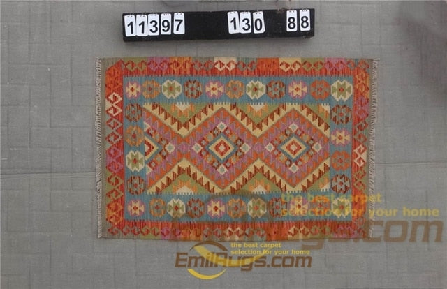 floor handmade woven wool Afghan carpet