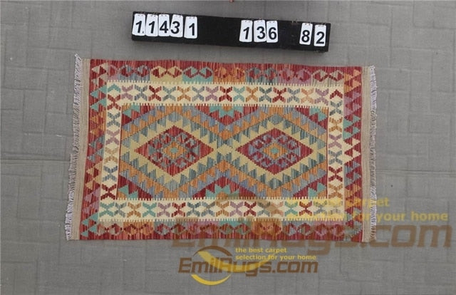 floor handmade woven wool Afghan carpet
