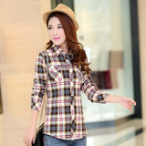 Plaid Classic Pure Flannel Shirt