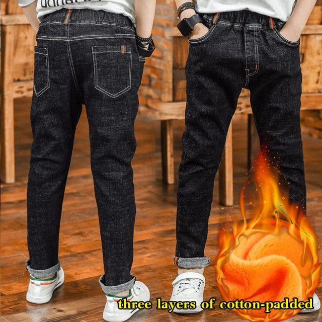 Children Boys Jeans Denim Casual Pencil Jeans