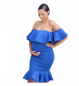 Maternity Off Shoulders Gown for Baby Shower
