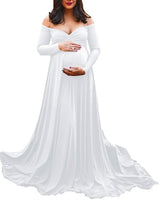 Maternity Off Shoulders Gown for Baby Shower