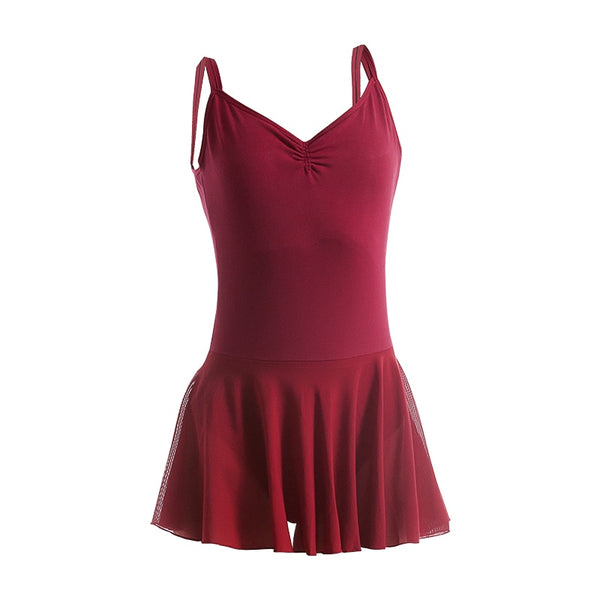 Double Spaghetti Straps Sleeveless Ballet Dress