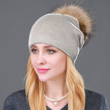 Autumn Winter Knitted Wool Hats For Women