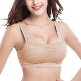 One Piece Push Up Sports  Bras Solid Corset Comfortable Lace