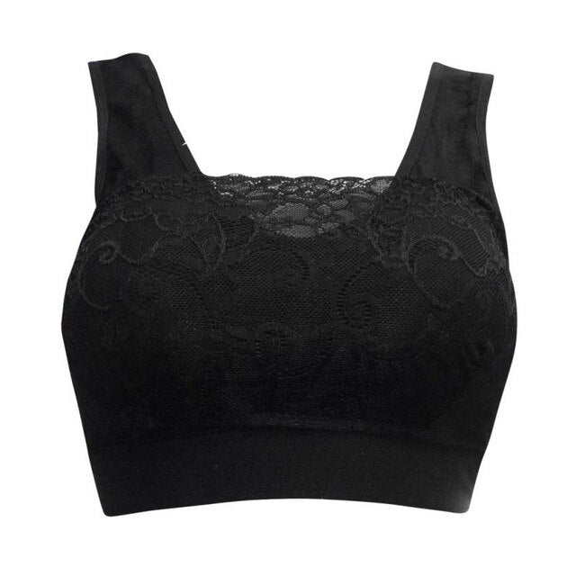 One Piece Push Up Sports  Bras Solid Corset Comfortable Lace