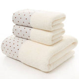 100% Cotton Towel Set Bathroom Geometric Pattern Bath Towel