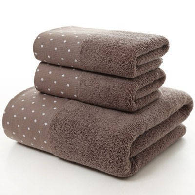 100% Cotton Towel Set Bathroom Geometric Pattern Bath Towel