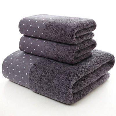 100% Cotton Towel Set Bathroom Geometric Pattern Bath Towel