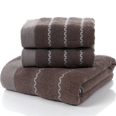 100% Cotton Towel Set Bathroom Geometric Pattern Bath Towel