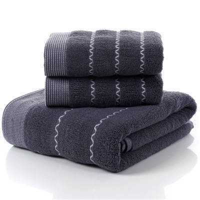 100% Cotton Towel Set Bathroom Geometric Pattern Bath Towel