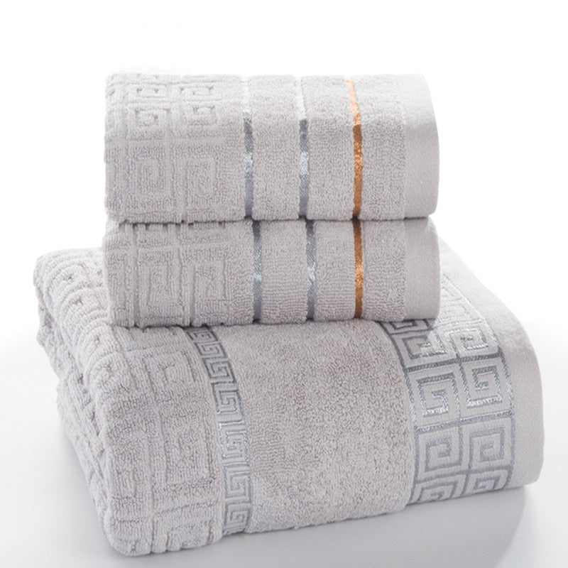 100% Cotton 3 piece Bath Towel Set
