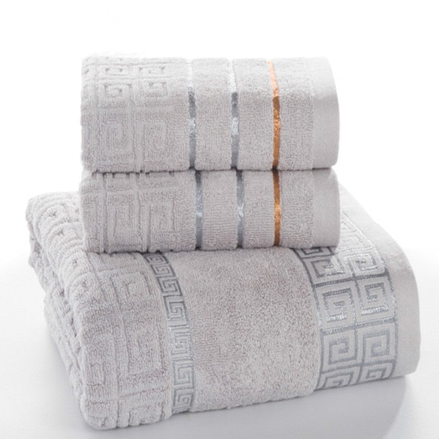100% Cotton 3 piece Bath Towel Set