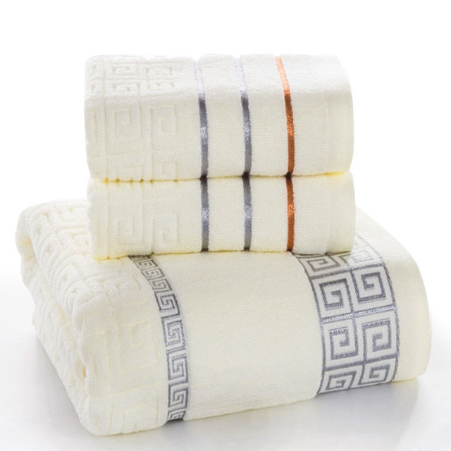 100% Cotton 3 piece Bath Towel Set