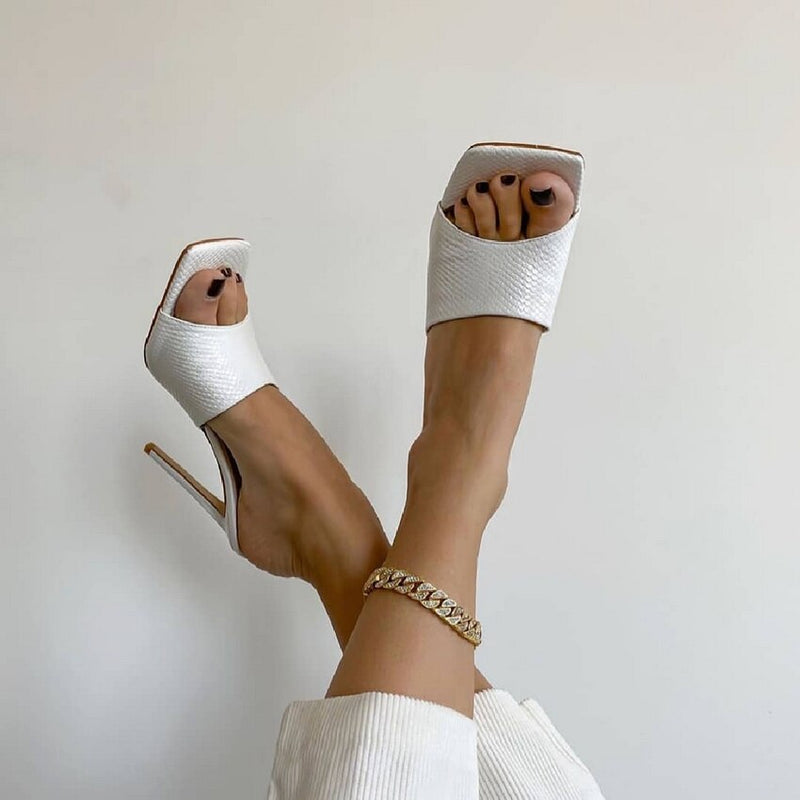 Women Pumps Square Toe Ladies Heel