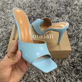 Women Pumps Square Toe Ladies Heel