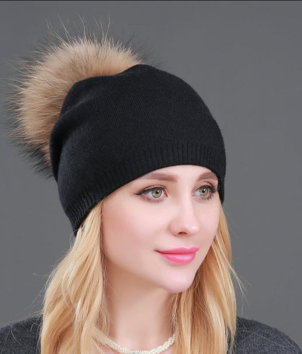 Autumn Winter Knitted Wool Hats For Women
