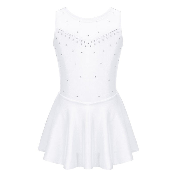 Kids Sparkly Rhinestone Tulle Ballet Dress