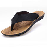 Summer Shoes Men Slippers Genuine Leather