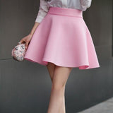 Solid Thick Tutu Skirts High Waist Flared