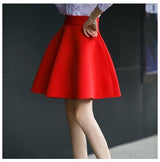 Solid Thick Tutu Skirts High Waist Flared