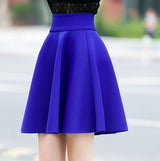 Solid Thick Tutu Skirts High Waist Flared