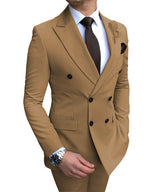 Double Breasted Formal Prom Office Party Suit