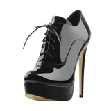 High Heels Lace Up Lady Boots
